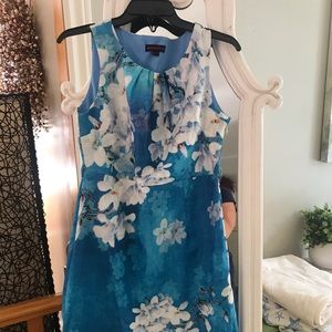 Blue flower lined dress by superstition